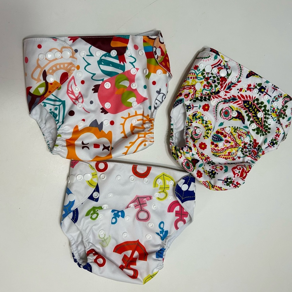 ALVA BABY Cloth diapers with (3) inserts